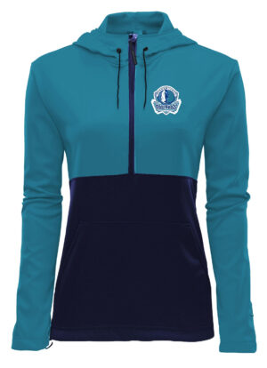 WOMEN'S HOODED QUANTUM HALF-ZIP