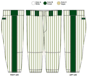YOUTH KNICKER PINSTRIPE BASEBALL PANTS
