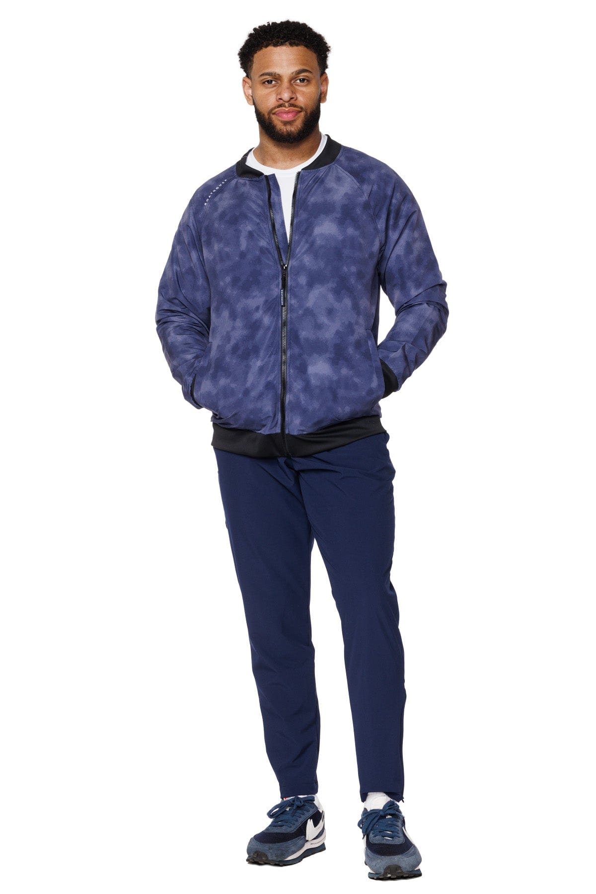 BOATHOUSE Denim Wash Aviator Bomber Jacket - Image 2