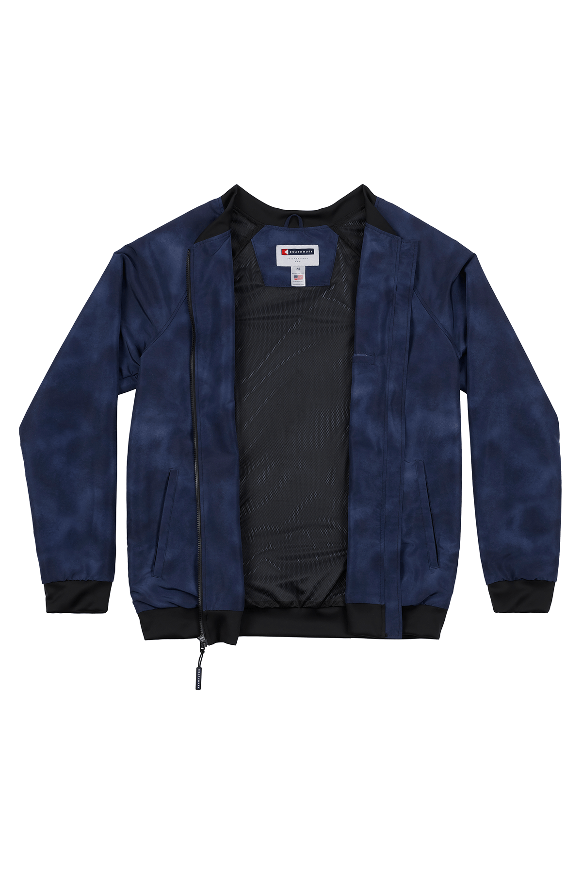 BOATHOUSE Denim Wash Aviator Bomber Jacket - Image 4