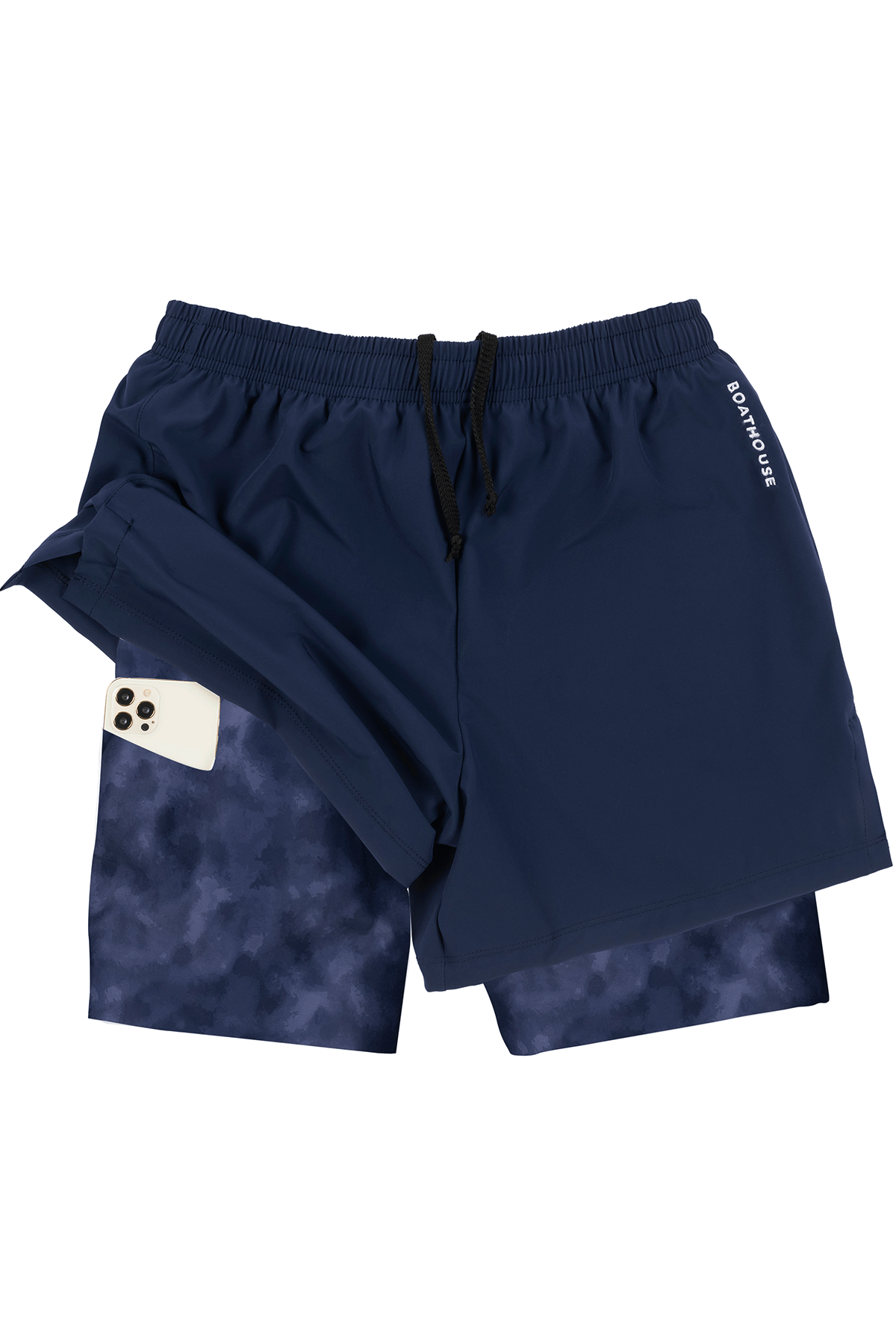 BOATHOUSE Men's Double Layer Training Shorts - Image 5