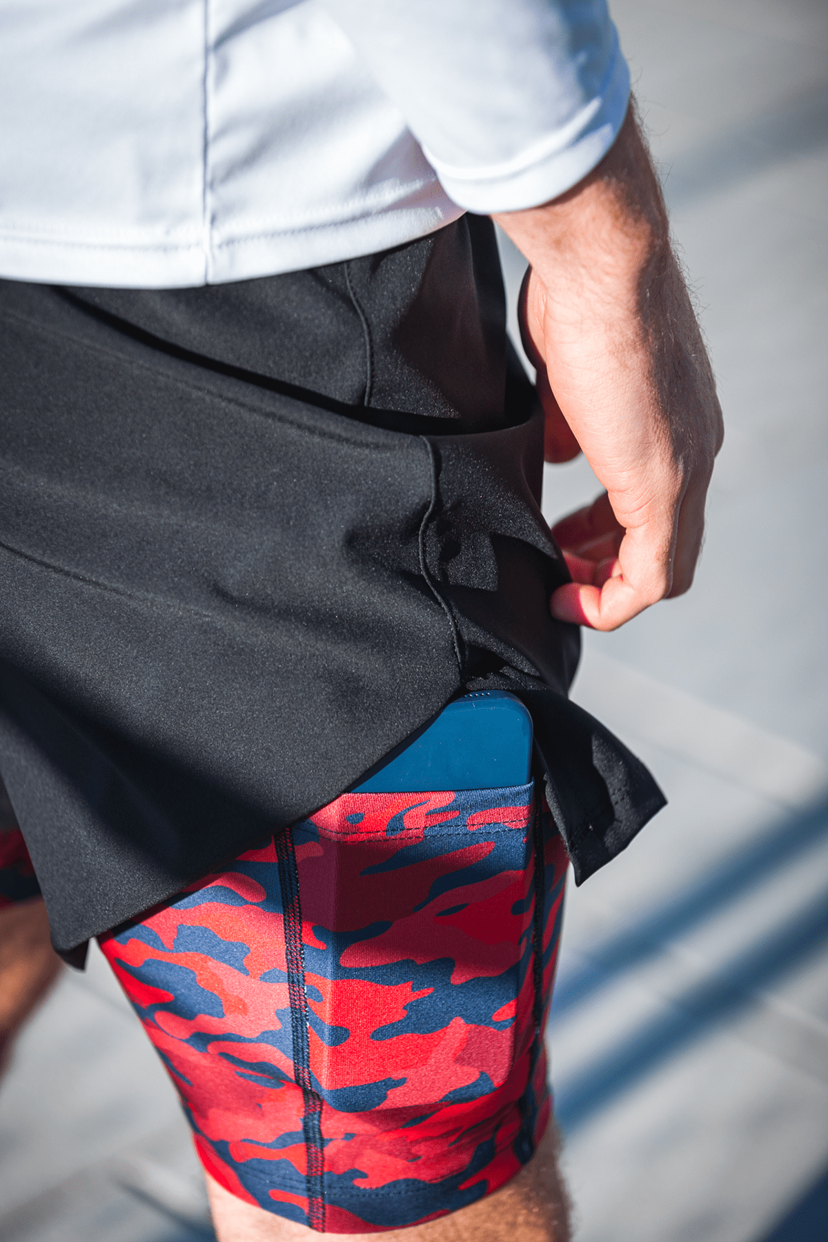 BOATHOUSE Men's Double Layer Training Shorts - Image 8