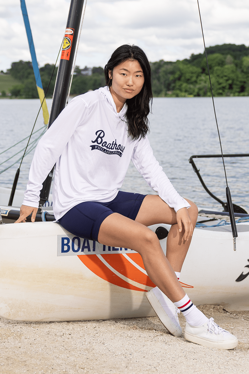 UNISEX UV PROTECTION BOATHOUSE LONG SLEEVE HOODIE